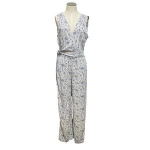 Splendid x Cella Jane Whimsical Floral Boho Cottage Wide Leg Jumpsuit Sz M